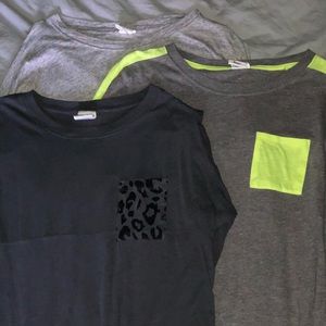 Three Oversized long sleeved Shirts